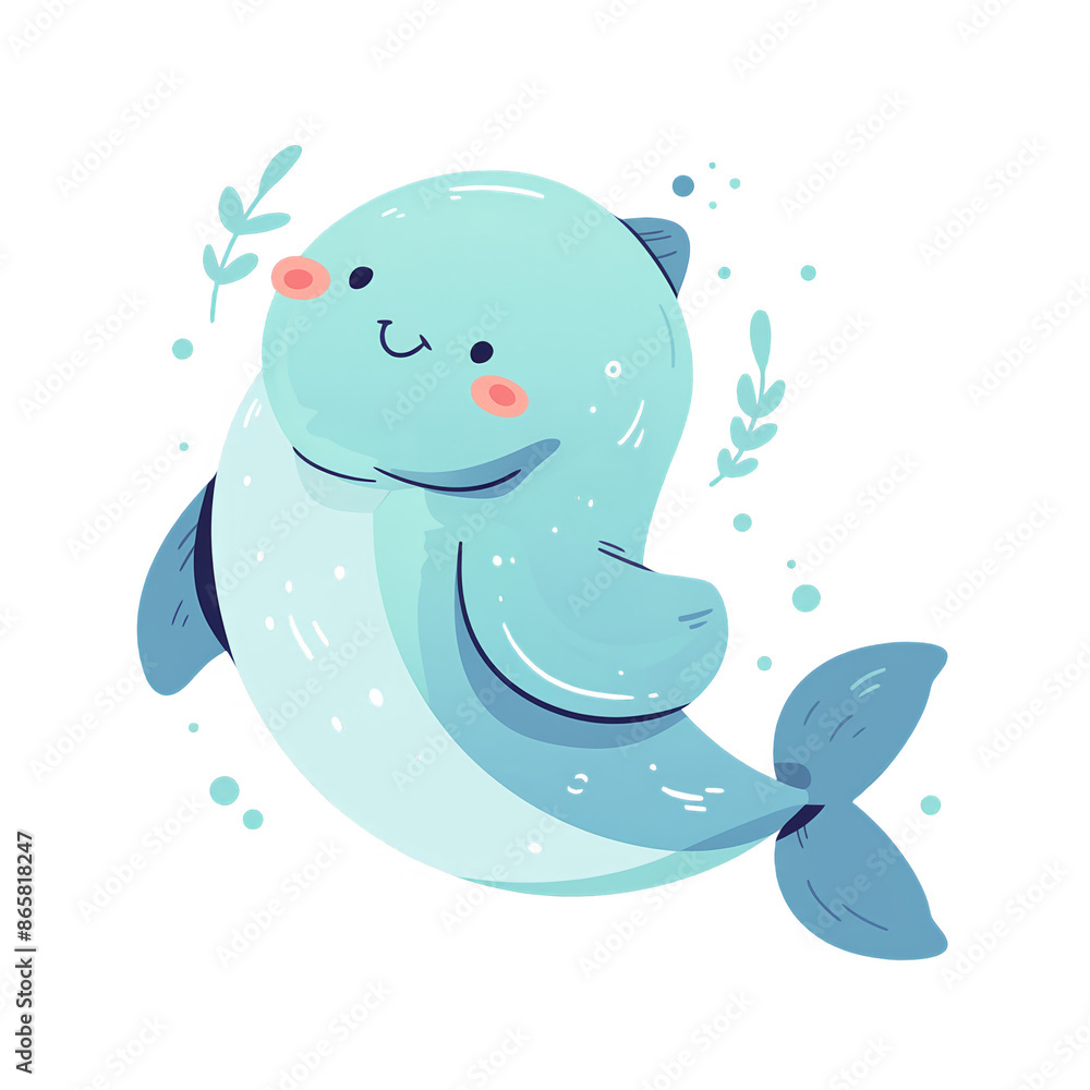 Cute illustration of a smiling narwhal surrounded by bubbles, perfect for children's books, decorations, and playful designs. Cute illustration of a smiling narwhal surrounded by bubbles, perfect for children's books, decorations, and playful designs.