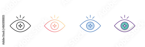 intuitive icon design with white background stock illustration