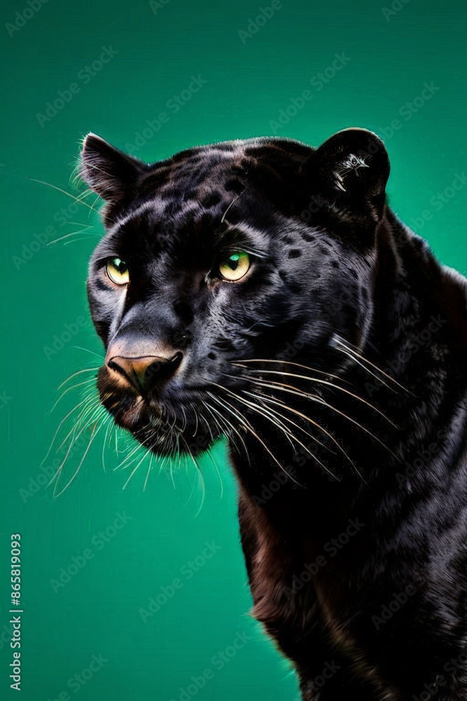 AI Image Generator, Leopard Portrait Figurine