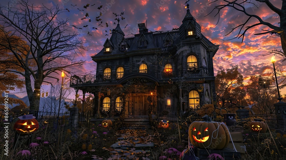 Haunted House at Twilight