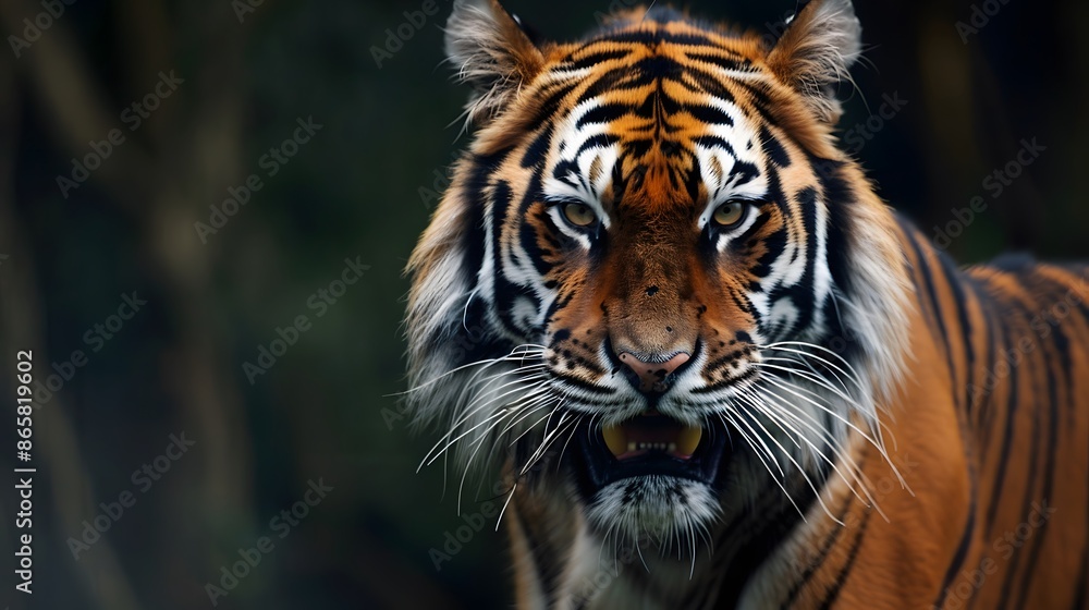 tiger head. tiger head.