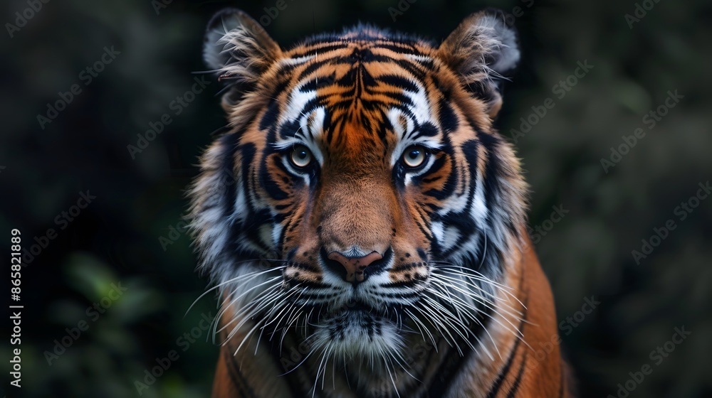 Fototapeta premium tiger head.