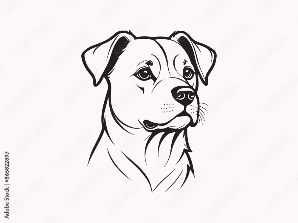 Fototapeta premium portrait of a dog