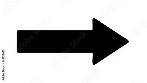 A black arrow sign, symbol for growth and success.