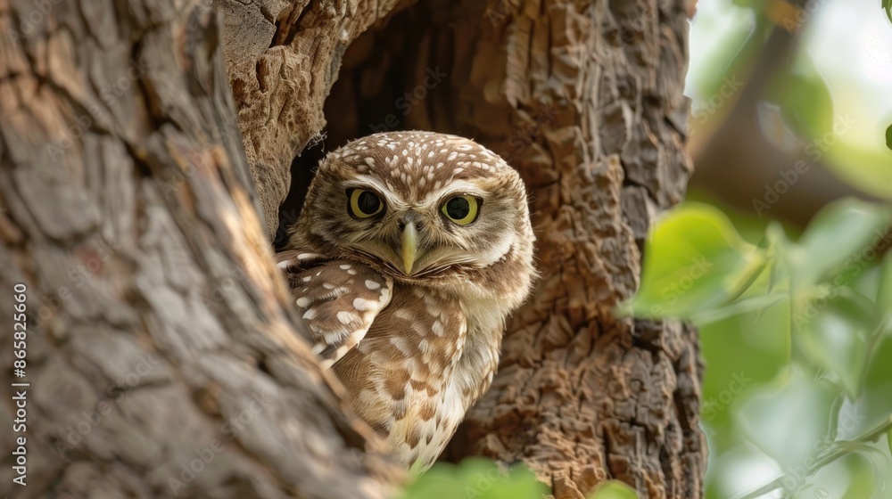 One Spotted Owlet Found in its Natural Environment One Spotted Owlet Found in its Natural Environment