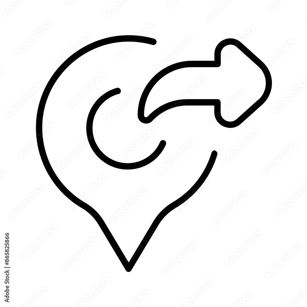 share location icon with thin style, perfect for user interface projects share location icon with thin style, perfect for user interface projects