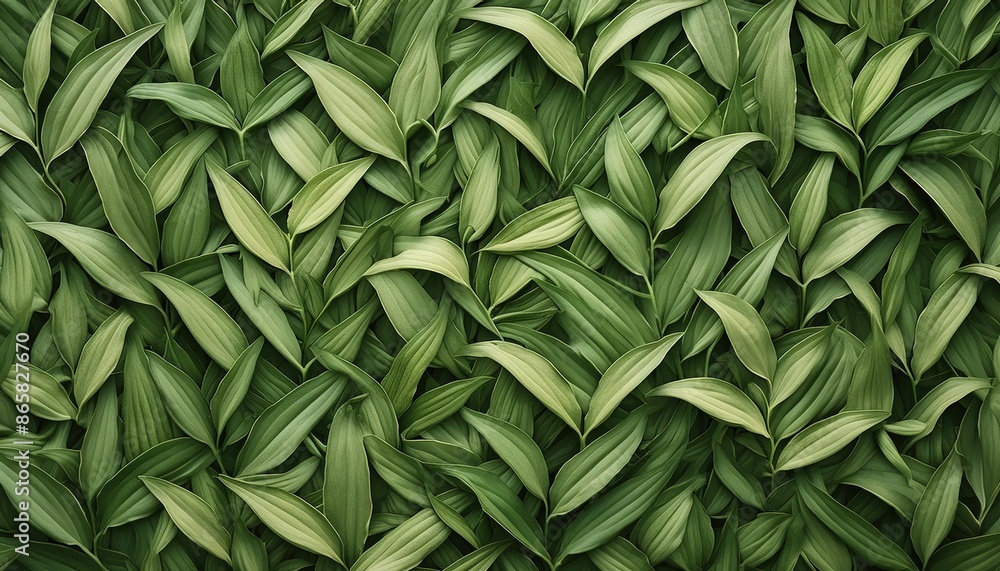 Green Foliage Background with Lush Leaves Green Foliage Background with Lush Leaves