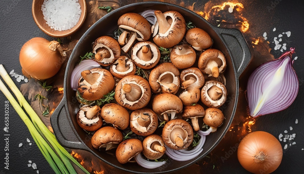 Healthy Mushroom and Onion Skillet Recipe Healthy Mushroom and Onion Skillet Recipe