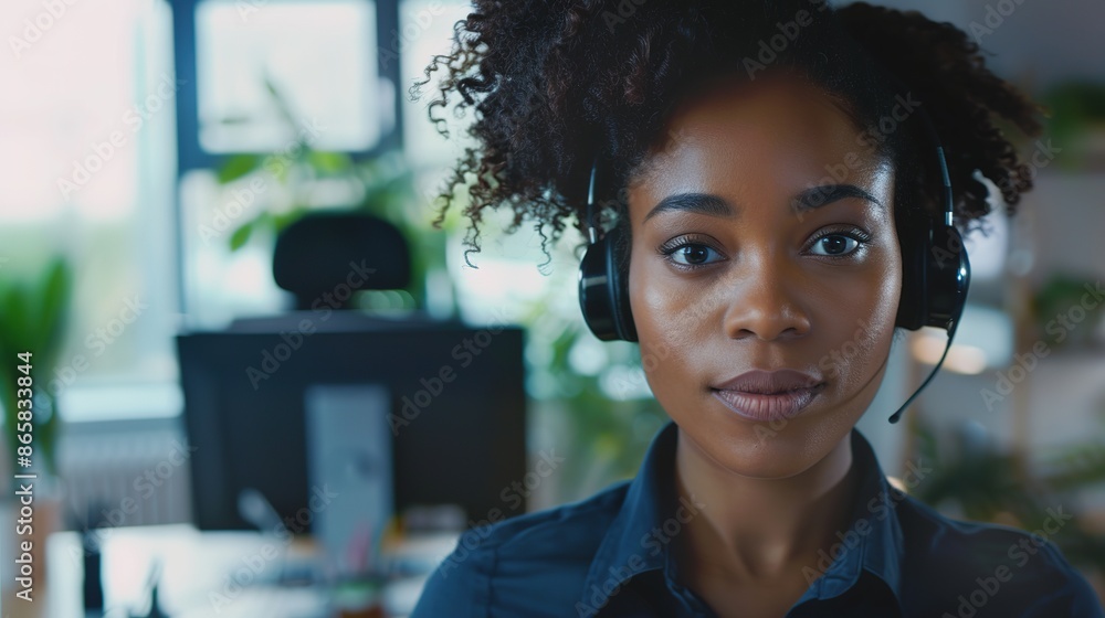 African female customer service African female customer service