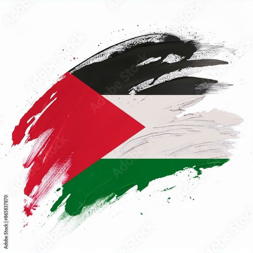 palestinian flag for white background shirt design'