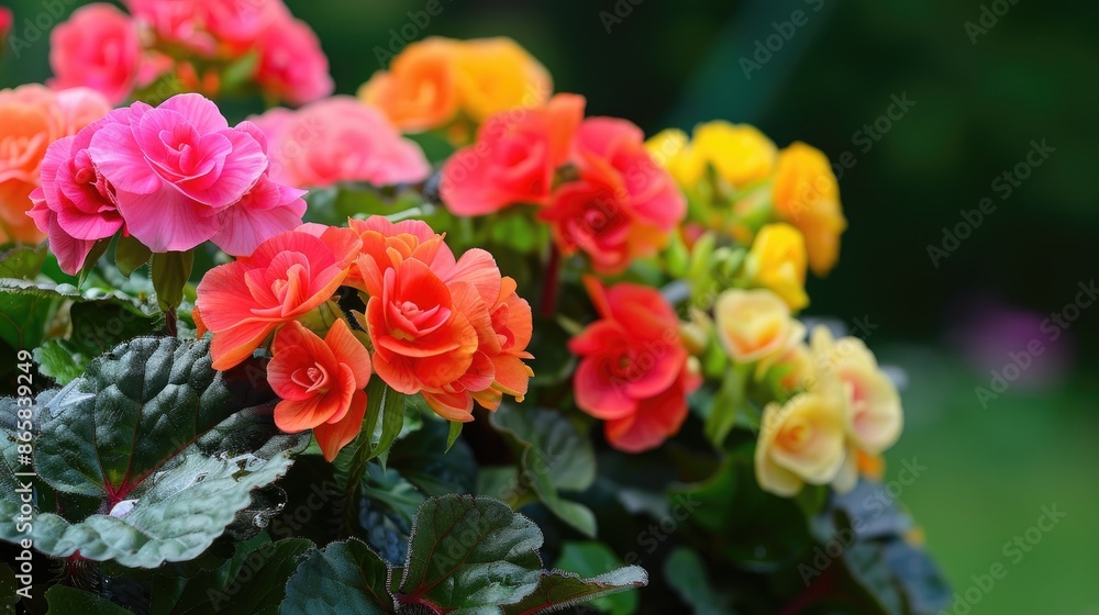 Stunning Begonias Vibrant Hues in the Garden Stunning Begonias Vibrant Hues in the Garden