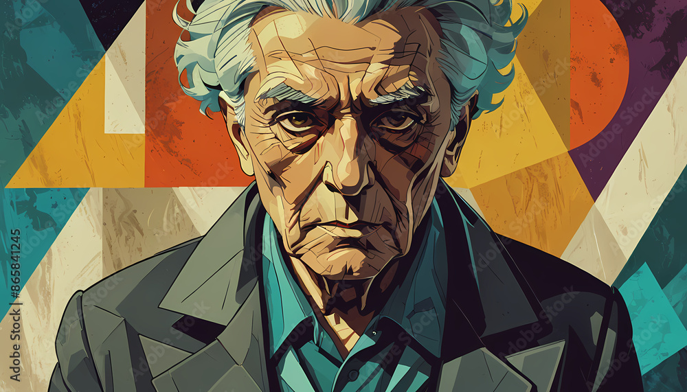 Old man struggling with Alzheimer's and dimentia Old man struggling with Alzheimer's and dimentia