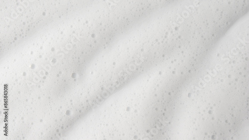 Abstract background white soapy foam texture. Shampoo foam with bubbles