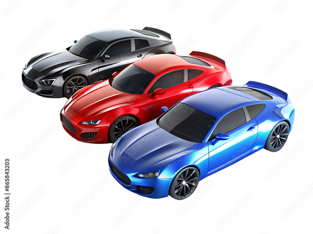 Fototapeta premium Colorful cars