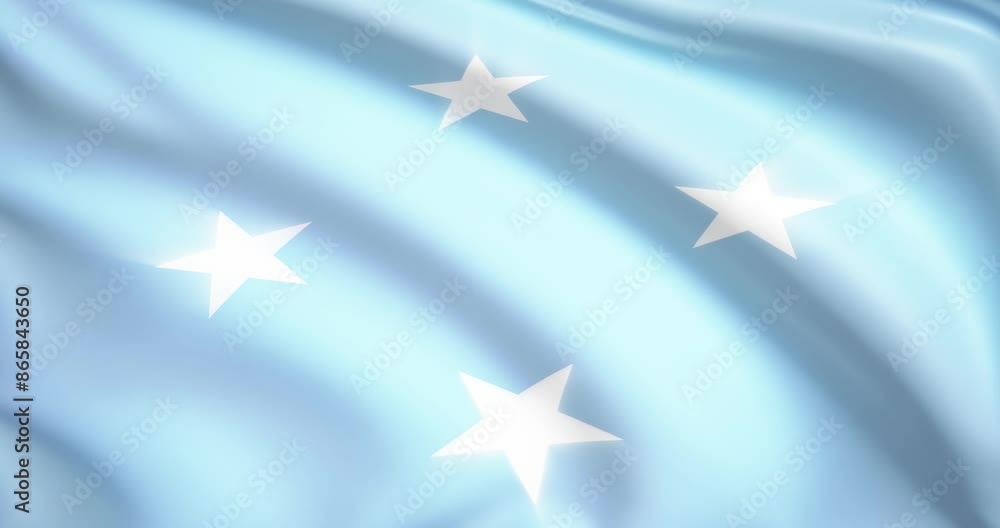 flag of Micronesia Federated States. Micronesia Federated States flag background. 4k 60FPS flag of Micronesia Federated States. Micronesia Federated States flag background. 4k 60FPS