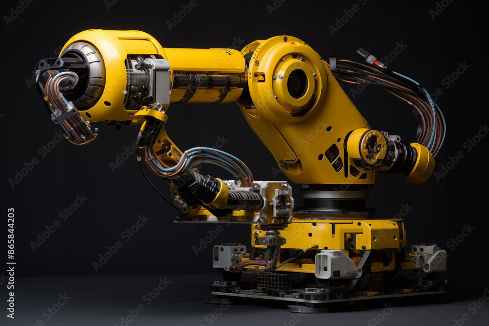 A multi-functional industrial robot equipped with interchangeable tools for various tasks A multi-functional industrial robot equipped with interchangeable tools for various tasks