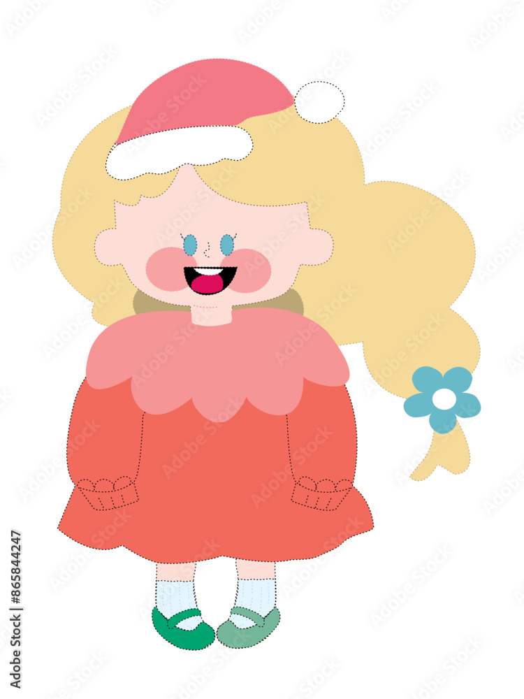 Fototapeta premium Cute Christmas element , lovely Christmas vector