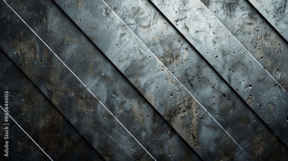Abstract industrial background with diagonal metal stripes and textured surface. Abstract industrial background with diagonal metal stripes and textured surface.
