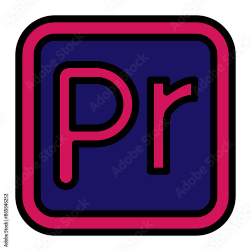 Premiere Vector Filled Icon Design