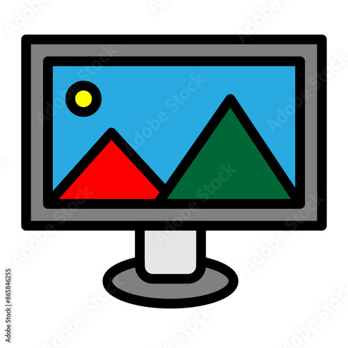 Film Color Correction Vector Filled Icon Design