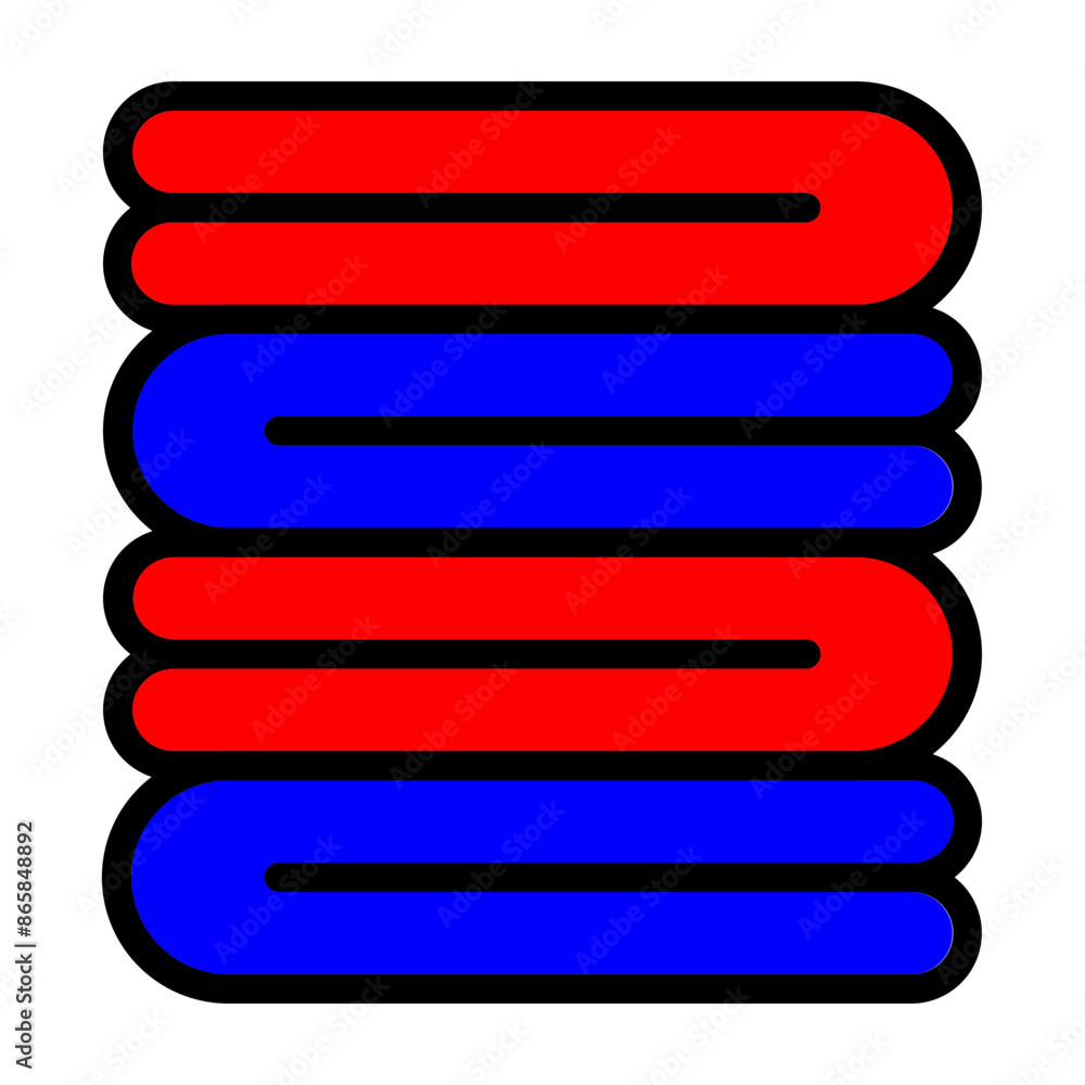 Obraz premium Blanket Vector Filled Icon Design