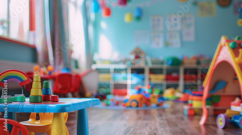 Wallpaper Mural classroom of a daycare center without children and teacher Torontodigital.ca