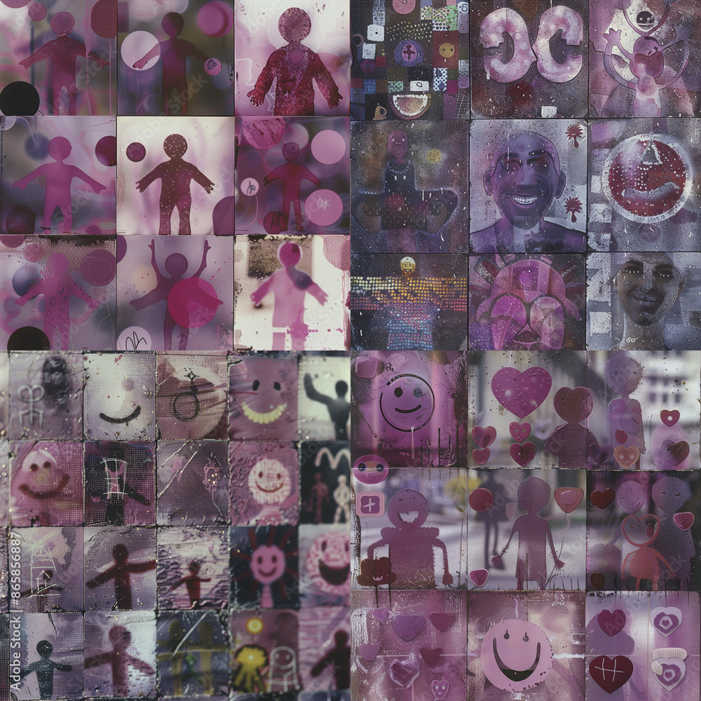 Fototapeta premium Smiley Patterns