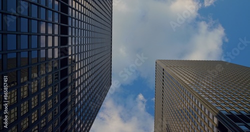 Photography Modern Toronto skyline highlights urban growth, cutting-edge architecture