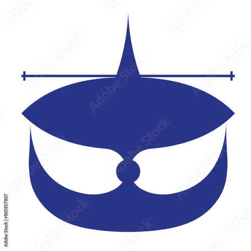 vector of wau bulan on white background photo