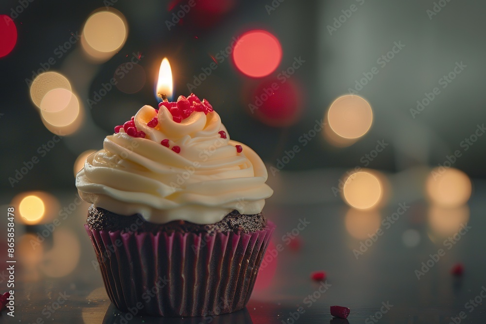 cupcake with a candle cupcake with a candle