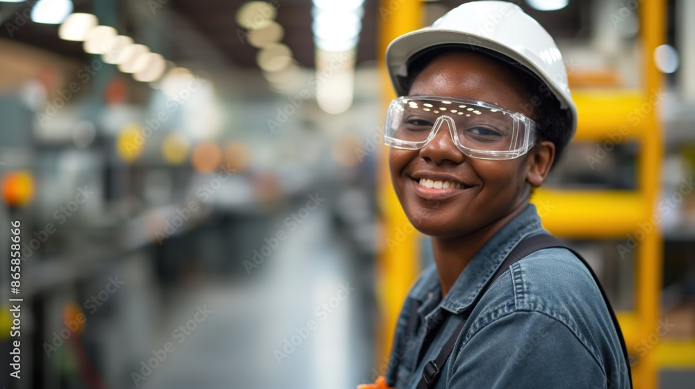 Warehouse worker in a factory Warehouse worker in a factory