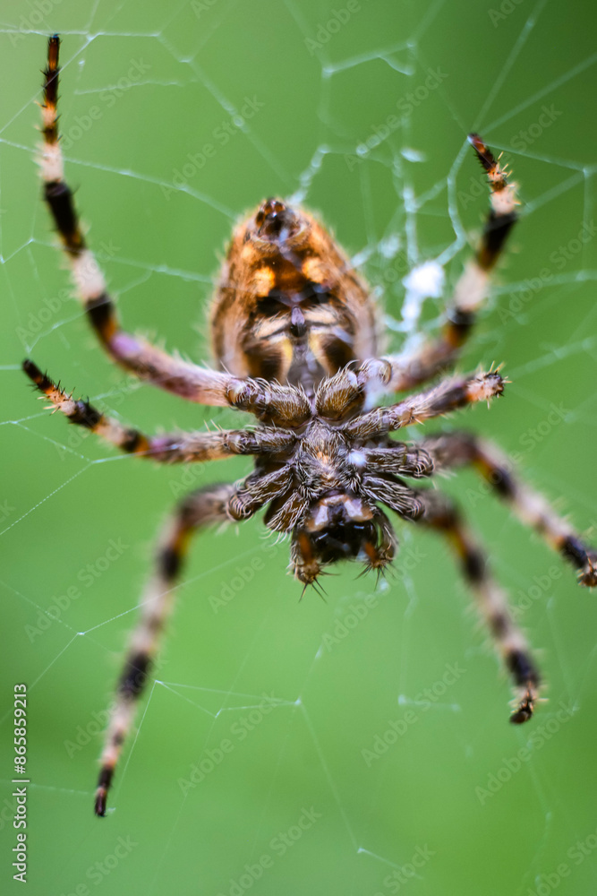Under the belly of spiders spinning web Under the belly of spiders spinning web