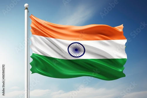 Indian Flag, Poster design background - generative ai