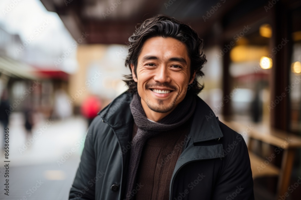Portrait of a handsome young man smiling in the city outdoors. Portrait of a handsome young man smiling in the city outdoors.