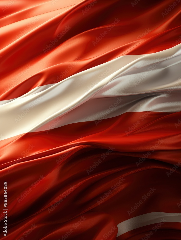 indonesian flag, close up photo - generative ai indonesian flag, close up photo - generative ai