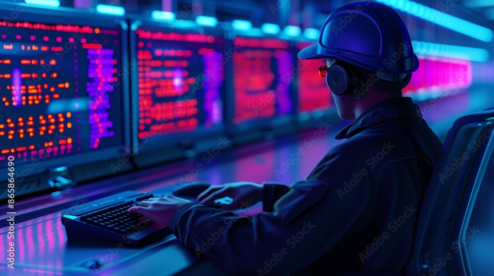 Warehouse manager developing a strategic vendor compliance program, detailed checklist, Professional setting, Digital Art, High detail, Organized workspace Warehouse manager developing a strategic vendor compliance program, detailed checklist, Professional setting, Digital Art, High detail, Organized workspace