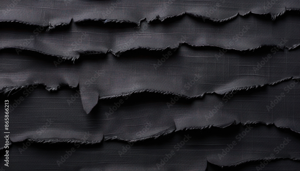 A black and white photo of a piece of fabric with frayed edges A black and white photo of a piece of fabric with frayed edges