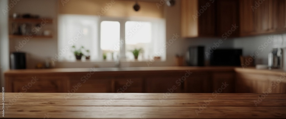 Wooden table on blurred Abstract composition with lines of Wooden table on blurred Abstract composition with lines of