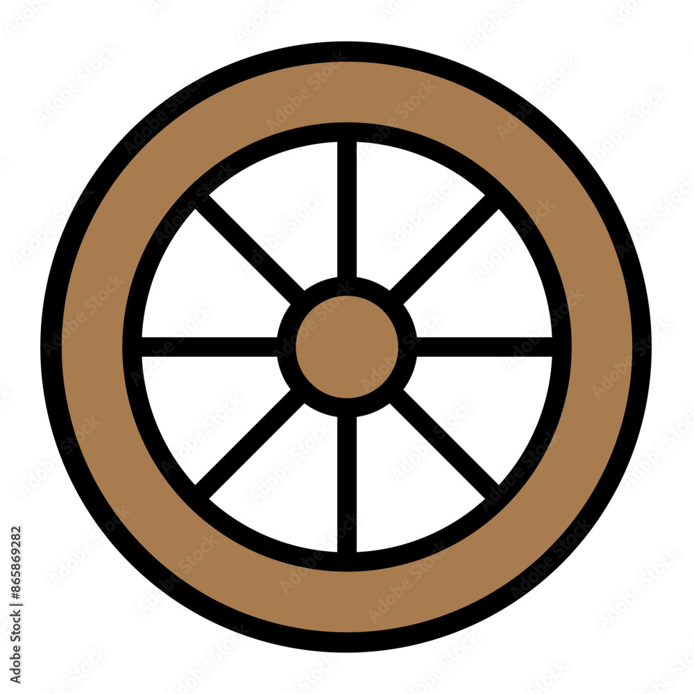 Wheel Vector Filled Icon Design Wheel Vector Filled Icon Design