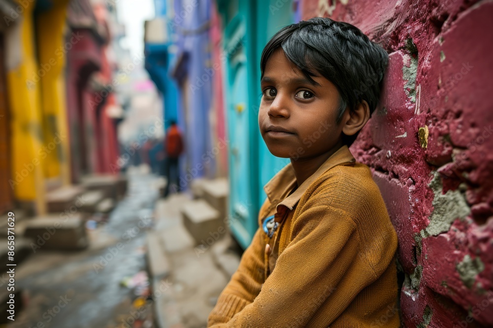 Portrait of a little Indian boy in Jaipur, India. Portrait of a little Indian boy in Jaipur, India.