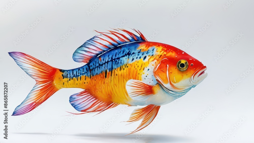 Colorful Fish Illustration. Colorful Fish Illustration.