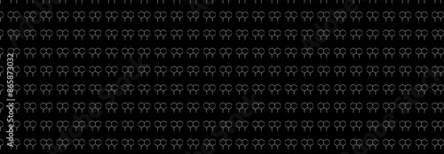 Illustration, vector, Geometry ,hexagon, pattern, honeycomb  pattern, geometric, overlapping, orderly arrangement background, black and white, banner, website. white lines on black ,technology .