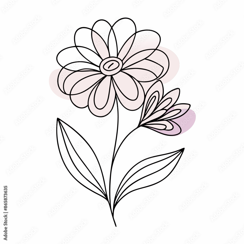 Continuous one line art flower design hand drawn simple flower outline (25) Continuous one line art flower design hand drawn simple flower outline (25)
