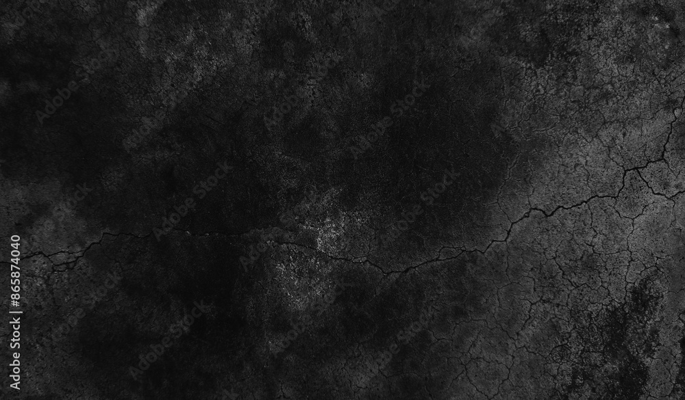 Fototapeta premium Dark cement wall background in vintage style