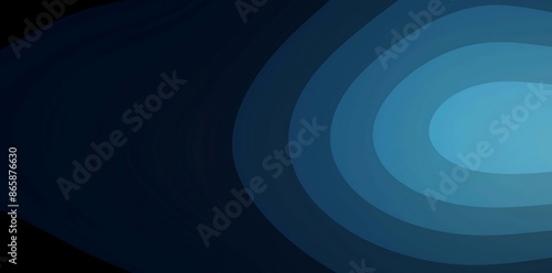 Blue gradient background, a black and blue gradient, a dark color scheme, a minimalist style, a simple flat illustration, geometric shapes, a circular pattern, simple lines, a graphic design