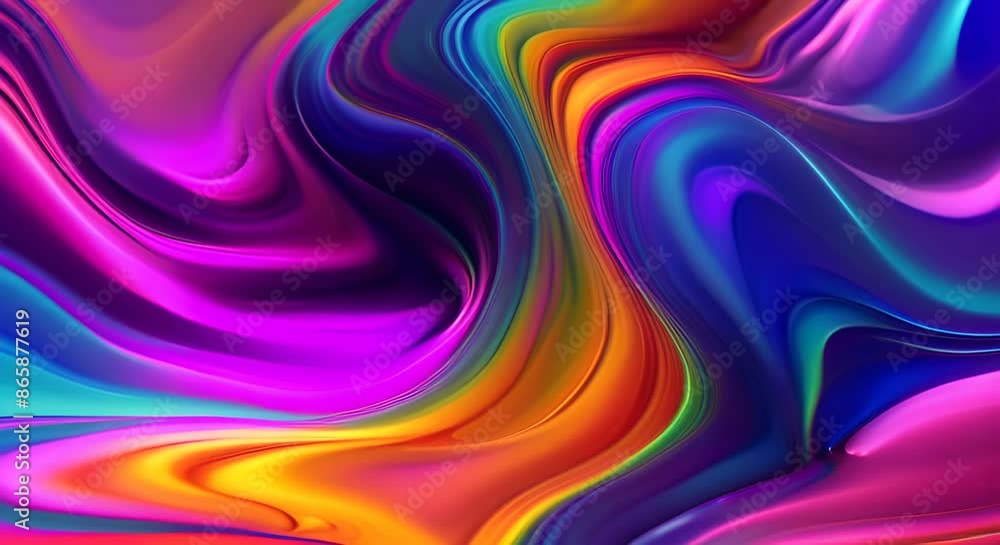 Flashy Color Patterns A colorful, swirling pattern with a rainbow of colors. The colors are ...