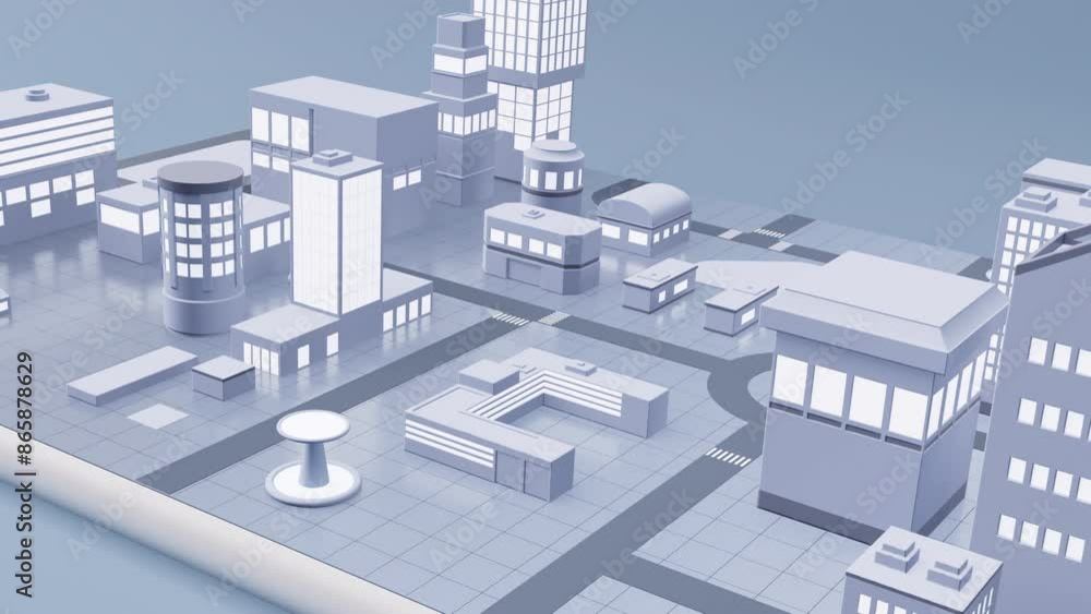 Mobile phone with city buildings on the screen, 3d rendering. Mobile phone with city buildings on the screen, 3d rendering.