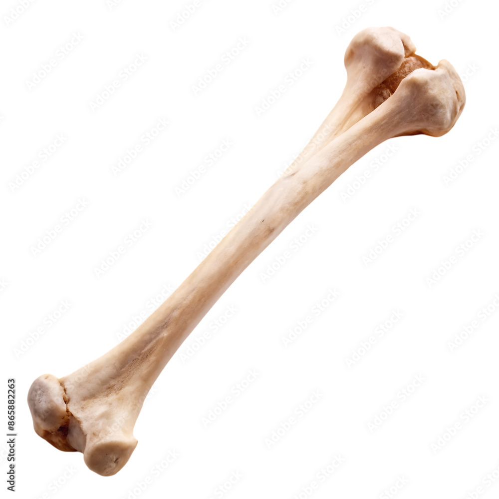 femur bone on transparent background femur bone on transparent background