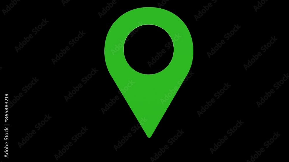 map GPS position green set icon 3d illustration rotation map GPS position green set icon 3d illustration rotation