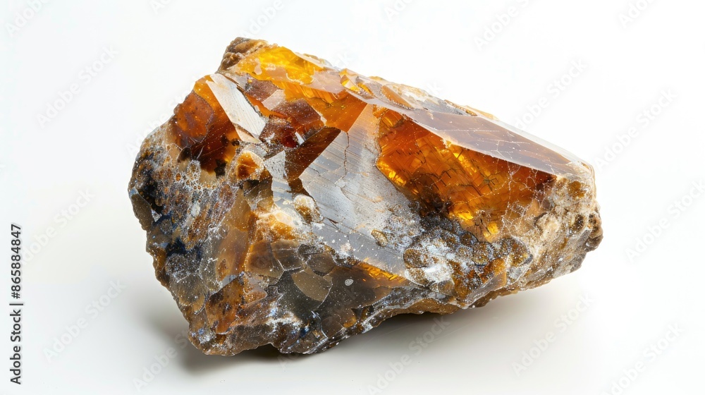 Baltic gemstone with natural crust on a white backdrop copal ancient petrified resin for jewelry making Baltic gemstone with natural crust on a white backdrop copal ancient petrified resin for jewelry making